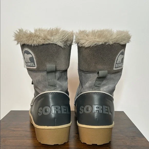 Sorel Tivoli II Quarry Gray Waterproof Short Boots Size 10 - Picture 5 of 11